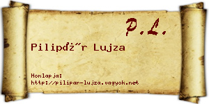 Pilipár Lujza névjegykártya
